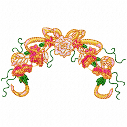 Flowers Embroidery Design 1